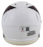 Cardinals A.J. Green Authentic Signed White Speed Mini Helmet BAS Witnessed