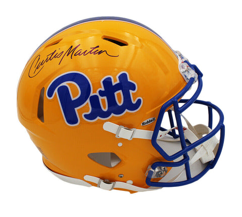Curtis Martin Signed Pittsburgh Panthers Speed Authentic NCAA Helmet