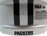 BRETT FAVRE Autographed Packers White Matte Authentic Helmet FAVRE HOLO & GDL