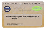 Matt Harvey Signed New York Mets MLB Baseball MLB Hologram Steiner Fanatics