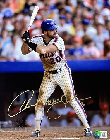 Howard Johnson Signed 8x10 New York Mets Photo BAS