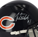 Justin Fields Chicago Bears Autographed Riddell Speed Replica Helmet