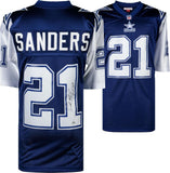 Deion Sanders Cowboys Signed Mitchell & Ness 95 Throwback Jersey & HOF 2011 Insc
