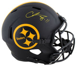 Steelers Chase Claypool Signed Eclipse Full Size Speed Rep Helmet BAS Witnessed