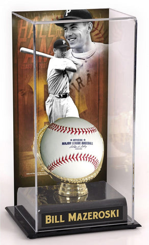 Bill Mazeroski Pittsburgh Pirates Hall of Fame Display Case w/Image