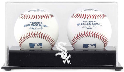 Chicago White Sox Deluxe Two Baseball Cube Logo Display Case-Fanatics