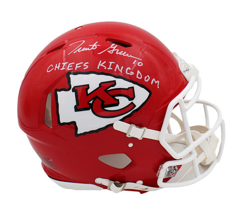 Trent Green Signed Kansas City Chiefs Speed Authentic NFL Helmet-Chiefs Kingdom