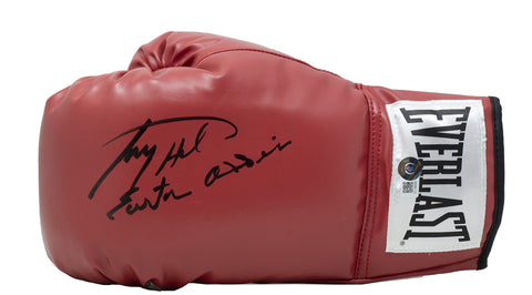Larry Holmes Signed Left Everlast Boxing Glove Easton Assassin Inscribed BAS