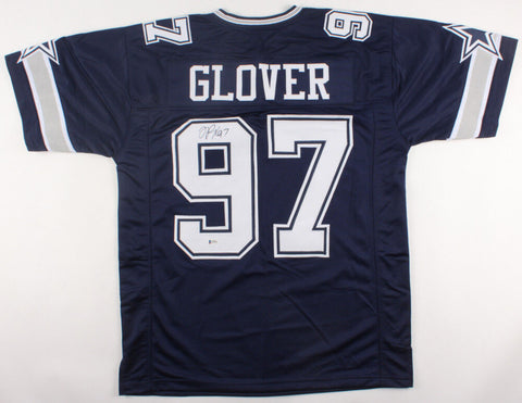 La'Roi Glover Signed Cowboys Jersey (Beckett) Dallas Pro Bowl Defensive Tackle