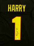N'Keal Harry Autographed Black College Style Jersey- Beckett Authenticated *Blk