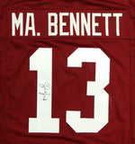 Martellus Bennett Autographed Maroon College Style Jersey- JSA W Auth *1