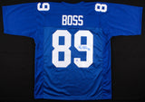 Kevin Boss Signed New York Giants Blue Jersey (Gridiron Legends COA) Tight End