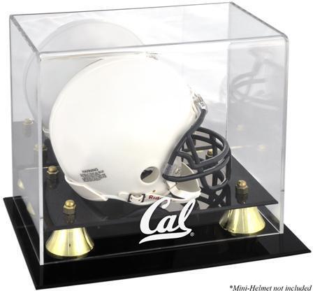California Bears Golden Classic Logo Mini Helmet Display Case