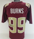 Brian Burns Signed Florida State Seminoles Jersey (JSA COA) Carolina Panthers DE