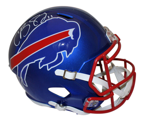 Cole Beasley Autographed/Signed Buffalo Bills F/S Flash Helmet Beckett 39136