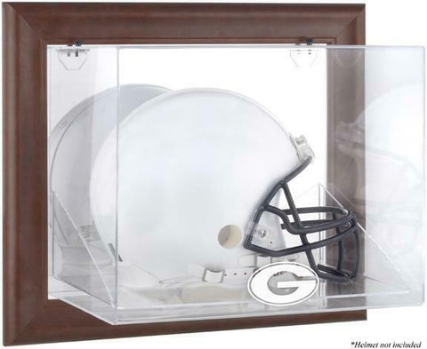 Bulldogs Brown Framed Wall-Mountable Helmet Display - Fanatics