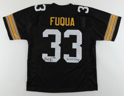 John Fuqua Signed Pittsburgh Steelers Jersey Inscribed "2X SB Champ" (JSA COA)