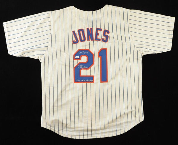 Cleon Jones Signed New York Mets Jersey 1969 W.S. Champs &Last Out –  Super Sports Center