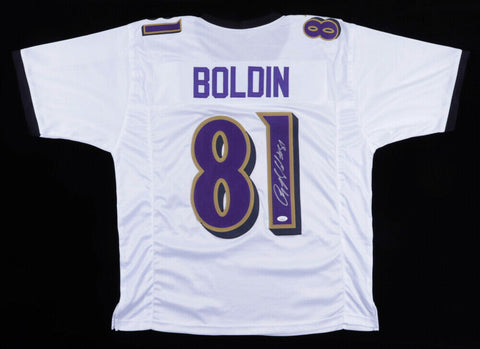 Anquan Boldin Signed Baltimore Ravens Jersey (JSA COA) All Pro Wide Receiver