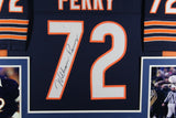 WILLIAM PERRY (Bears navy SKYLINE) Signed Autographed Framed Jersey JSA