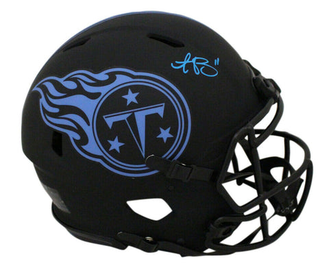 AJ Brown Autographed Tennessee Titans Authentic Eclipse Speed Helmet BAS 33385