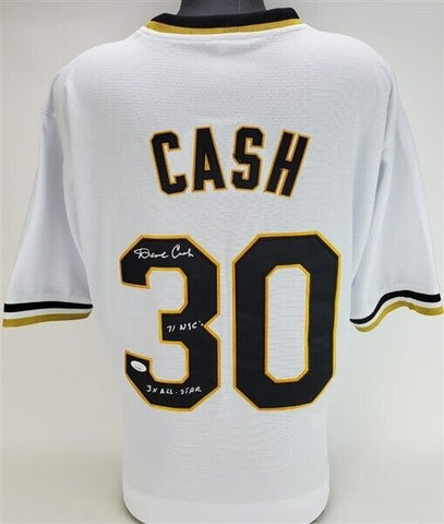 Dave Cash "71 WSC" & "3x All Star" Signed Pittsburgh Pirates Jersey (JSA COA) 2B
