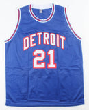 Dave Bing Signed Detroit Pistons Jersey(Schwartz Sports) NBA HOF 1990 / MVP 1976
