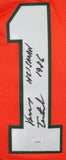 Vinny Testaverde Autographed Orange College Style Jersey w/Heisman-JSA W *Black
