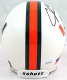 Andre Johnson Signed Miami Hurricanes Schutt Mini Helmet JSA W Auth *Black