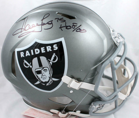 Howie Long Signed Raiders F/S Flash Speed Authentic Helmet w/HOF-BAW Hologram