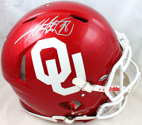 Adrian Peterson Signed OU Sooners F/S Riddell Speed Authentic Helmet-BAWHologram