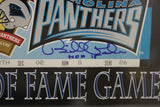 Bill Polian Autographed 1995 NFL Hall Of Fame Game Ticket Plaque BAS 32227