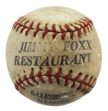 Red Sox Jimmie Foxx Signed Jimmie Foxx Restaurant Mini Baseball JSA #XX11864