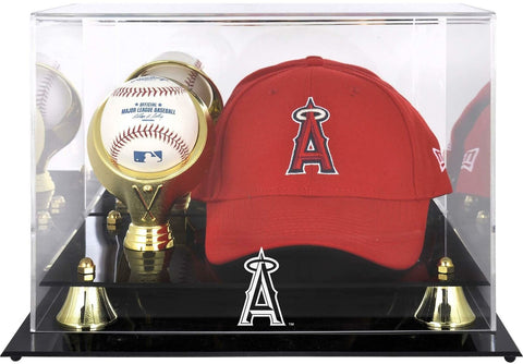 Angels Acrylic Cap and Baseball Logo Display Case - Fanatics