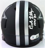 Bob Lilly Autographed Dallas Cowboys Eclipse Mini Helmet w/HOF - Beckett W *Slvr