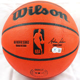 Magic Johnson Autographed Official NBA Wilson Basketball-Beckett W Hologram