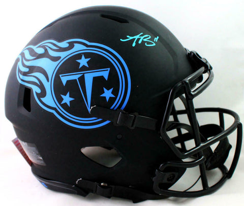 AJ Brown Signed Tennessee Titans F/S Eclipse Authentic Helmet - Beckett W Auth