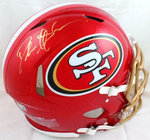 Deion Sanders Autographed SF 49ers F/S Flash Speed Authentic Helmet-BAW Hologram