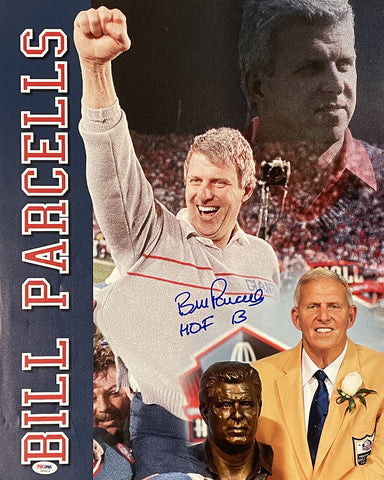 Bill Parcells Signed 16x20 New York Giants Photo Collage HOF 13 PSA/DNA Holo