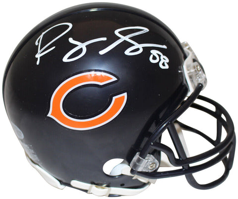 Roquan Smith Autographed/Signed Chicago Bears Mini Helmet Beckett 36159