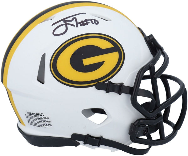 Jordan Love Green Bay Packers Signed Lunar Eclipse Alternate Mini Helmet