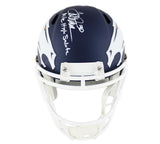 Phillip Lindsay & Terrell Davis Signed Denver Broncos Speed Full Size AMP Helmet