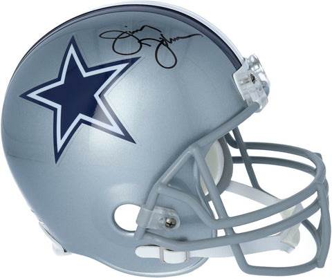 Jimmy Johnson Dallas Cowboys Autographed Riddell Replica Helmet