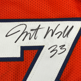 Autographed/Signed Javonte Williams Denver Orange Football Jersey Beckett COA