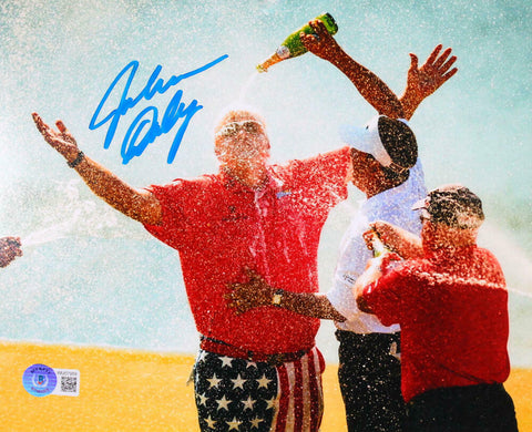 John Daly Autographed 8x10 Champagne Photo -Beckett W Hologram *Blue