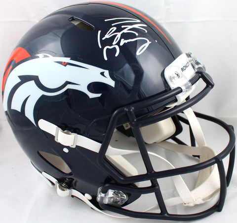 Peyton Manning Signed Denver Broncos Speed Authentic F/S Helmet- Fanatics *White
