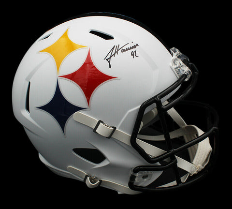 James Harrison Signed Pittsburgh Steelers Speed Full Size AMP NFL Helmet