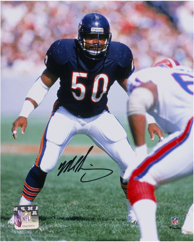 Mike Singletary Chicago Bears Autographed 8" x 10" Navy Vertical Photograph