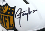 Ray Lewis/Lawrence Taylor Autographed NFL Lunar Speed Mini Helmet-BAW Hologram