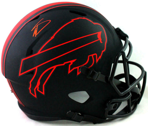 Stefon Diggs Autographed Buffalo Bills Full Size Eclipse Helmet -Beckett Wit *R